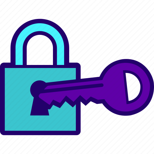 Key, lock, open, opening, padlock icon - Download on Iconfinder