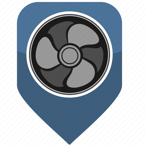 Air, bookmark, climate, cooler, pointer, ventilation icon - Download on Iconfinder