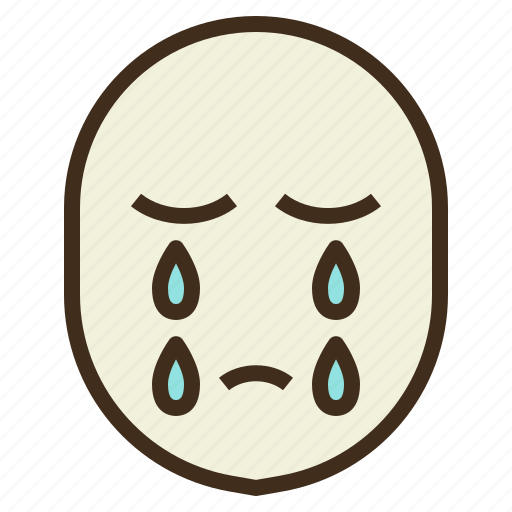 Avatar, cry, depress, sad, sorrow, stress, tear icon - Download on Iconfinder