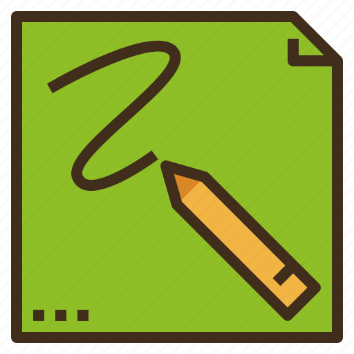 Doodle, draft, draw, note, pencil, sketch icon - Download on Iconfinder