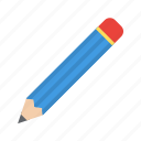pencil, eraser, write, edit, writing, pencil icon, stationary
