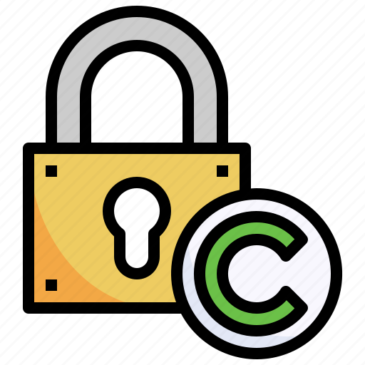 Lock, padlock, copyright, secure, security icon - Download on Iconfinder