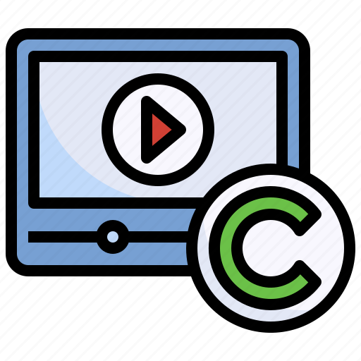 Video, copyright, music, multimedia icon - Download on Iconfinder