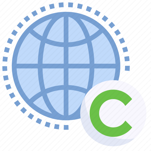 Global, copyrighted, globe, grid icon - Download on Iconfinder