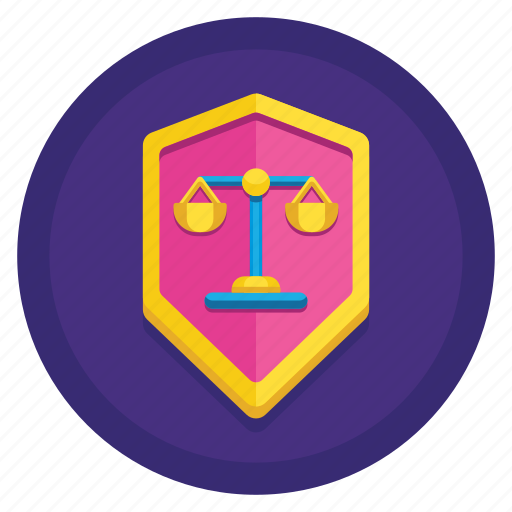 Balance, defense, justice, law, shield icon - Download on Iconfinder