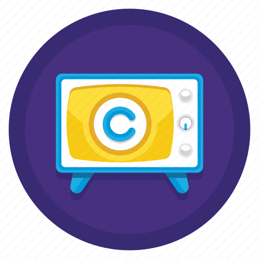 Broadcast, copyright, television, tv, tv broadcast copyright icon - Download on Iconfinder