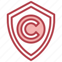 copyright, shield, protection, security