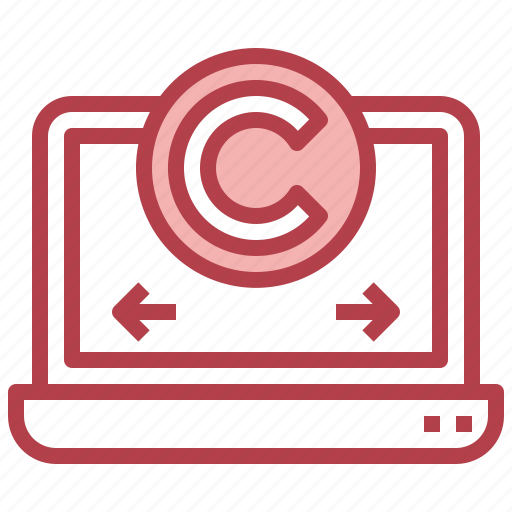 Laptop, copyright, business, finance icon - Download on Iconfinder