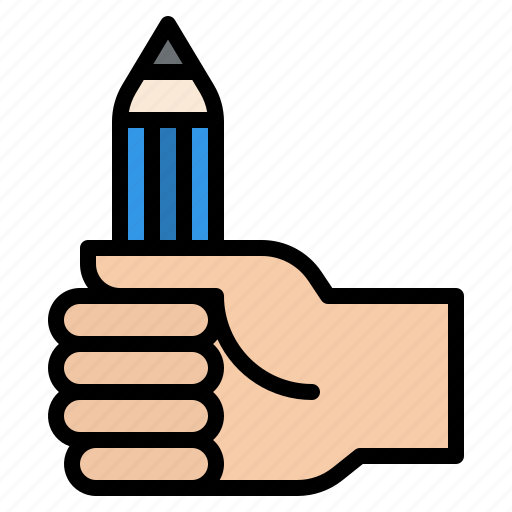 Hand, hold, pencil, copywriting icon - Download on Iconfinder