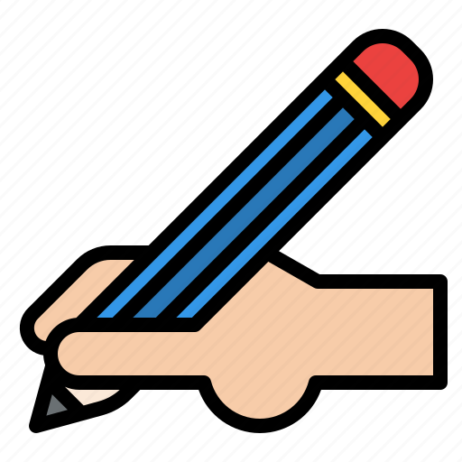 Hand, writing, pencil, copywriting icon - Download on Iconfinder