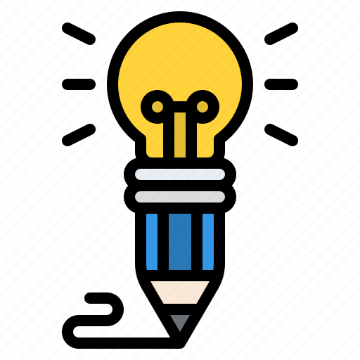 Idea, lamp, writing, copywriting icon - Download on Iconfinder