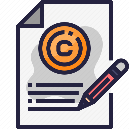 Content, copyright, edit, law, protection, write icon - Download on  Iconfinder