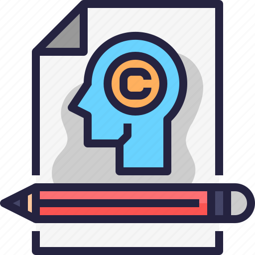Copyright, document, edit, editor, law, protection icon - Download on Iconfinder