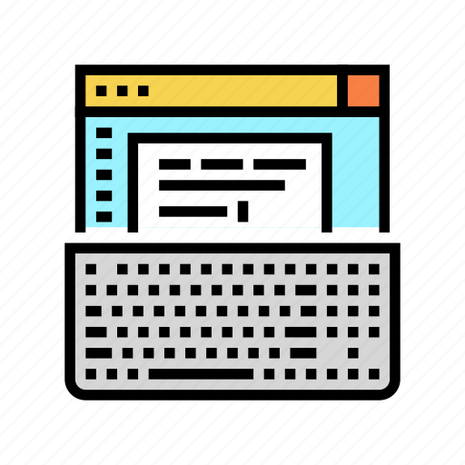 Typewriter, occupation, copywriting, content, strategy, online icon - Download on Iconfinder