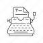 typewriter, text, keyboard, paper 