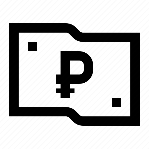 Note, outlined, ruble icon - Download on Iconfinder