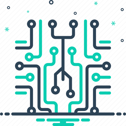 Connection, circuit board, network, electrical, motherboard, microchip, artificial icon - Download on Iconfinder