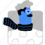accounts, avatars, person, people, user, account, avatar, man, male, scarf, glasses, moustache 