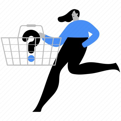 Shopping, e, commerce, shop, lost, not, found illustration - Download on Iconfinder