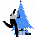 decoration, holidays, occasion, holiday, celebration, decor, christmas, winter, tree, presents 