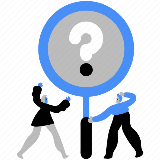 Search, support, customer, client, service, question, answer illustration - Download on Iconfinder