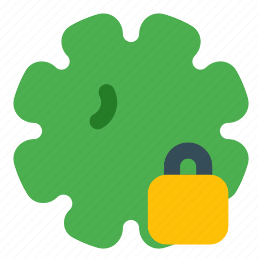 Virus, lock, coronavirus, padlock icon - Download on Iconfinder