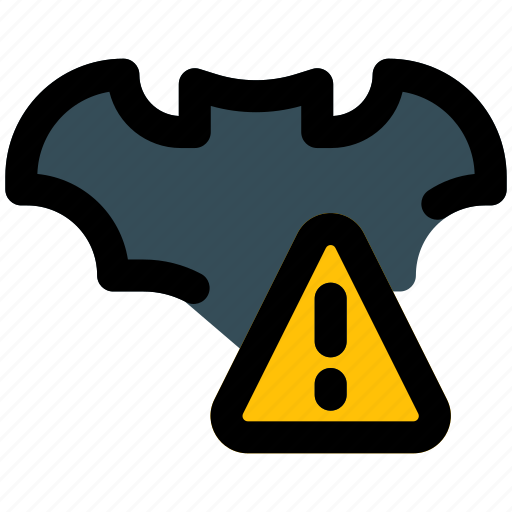 Bat, warning, caution, alert, coronavirus icon - Download on Iconfinder