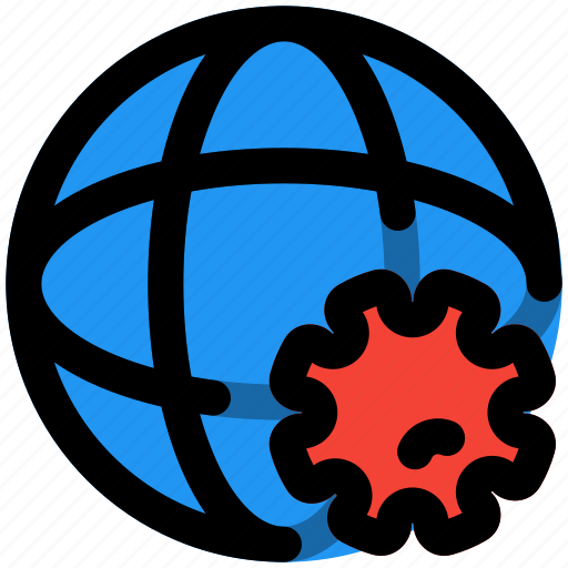Globe, earth, pandemic, virus, coronavirus icon - Download on Iconfinder