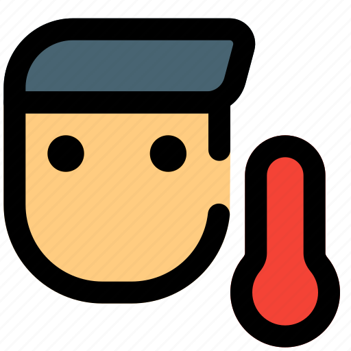 Man, thermometer, temperature, coronavirus icon - Download on Iconfinder