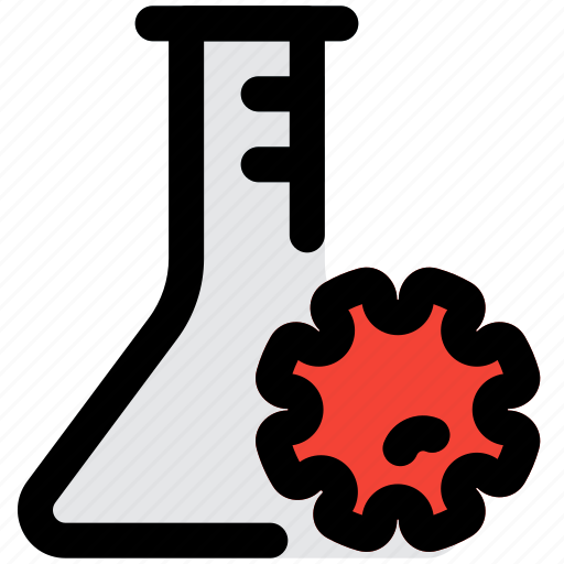 Virus, flask, science, chemistry, coronavirus icon - Download on Iconfinder