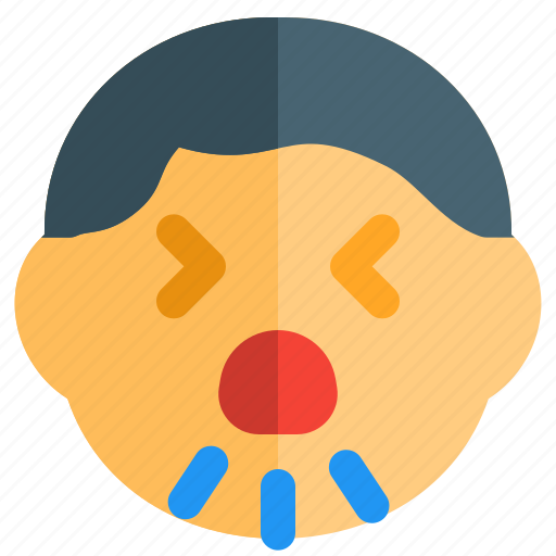 Boy, cough, coronavirus, symptom icon - Download on Iconfinder