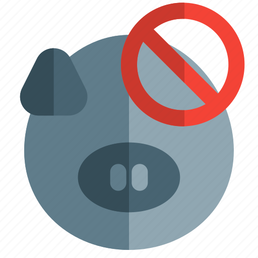 Pig, forbidden, coronavirus, banned icon - Download on Iconfinder