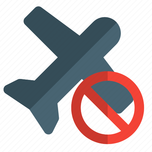 Plane, coronavirus, forbidden, travel, ban icon - Download on Iconfinder