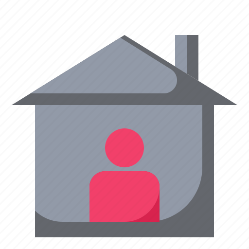Lockdown, stay, home, at, work, house, covid icon - Download on Iconfinder