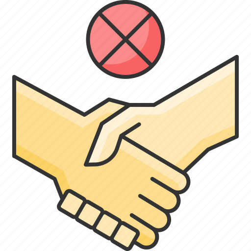 Avoid, hand, shake, social distancing icon - Download on Iconfinder