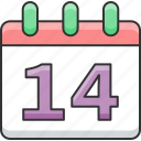 14 days, quarantine, calendar, date