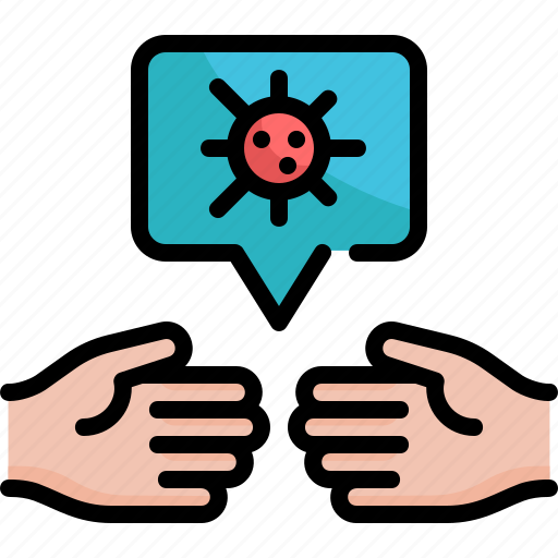 Bacteria, hand, handshake, healthcare and medical, touch, virus, virus transmission icon - Download on Iconfinder