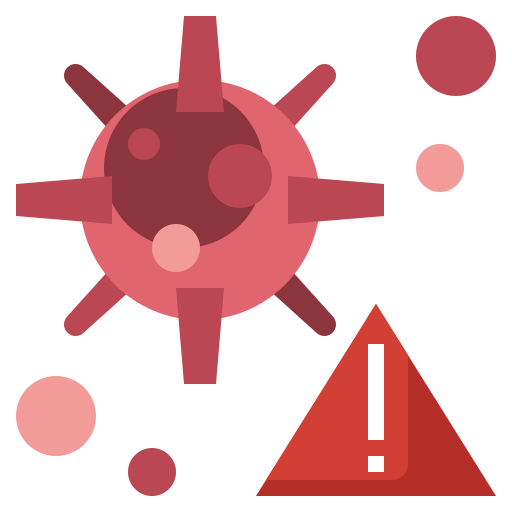 Bacteria, coronavirus, danger, virus, warning icon - Free download