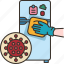 refrigerator, cleaning, hygiene, kitchen, appliance 