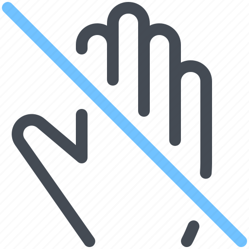 Hand, touch, handshake, stop, prohibited, avoid, covid icon - Download on Iconfinder
