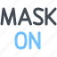 mask, on, safety, protection, medical, coronavirus, covid 