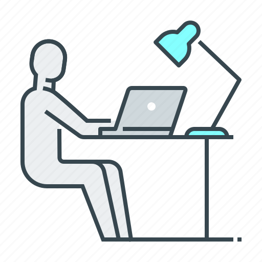 Work, working, office, work from home icon - Download on Iconfinder