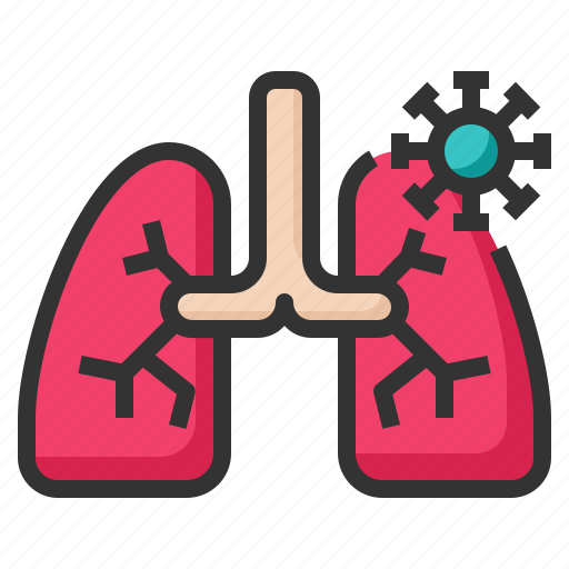 Lung, virus, pneumonia, coronavirus, respiration, medical, bacteria icon - Download on Iconfinder