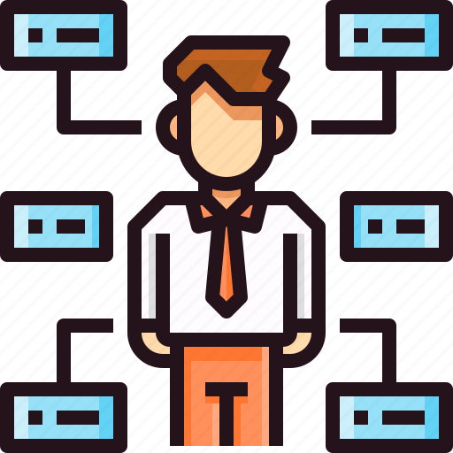 Business, business man, corporate, manager, network, organisation, team icon - Download on Iconfinder