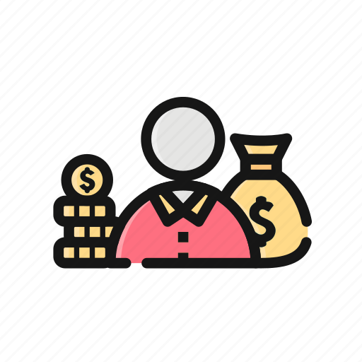 Accountant, bangking, bank, deposit, fee, income, salary icon - Download on Iconfinder
