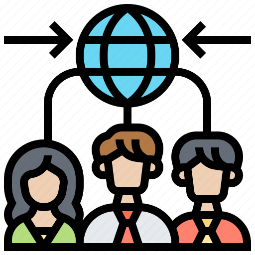 Centralized, corporate, management, model, teamwork icon - Download on Iconfinder