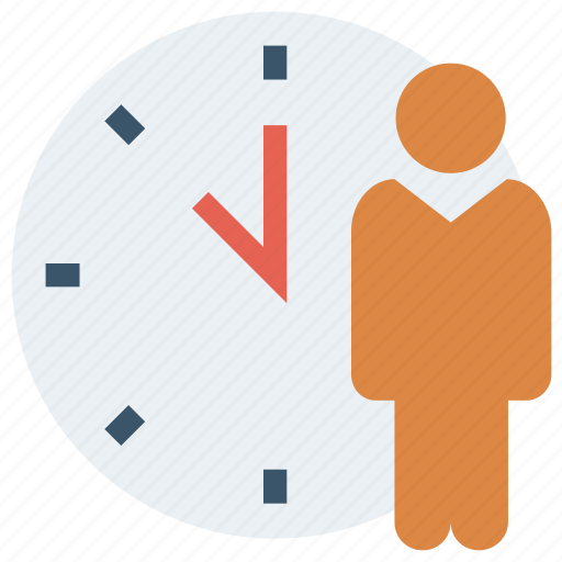 Clock, history, male, management, schedule, user icon - Download on Iconfinder