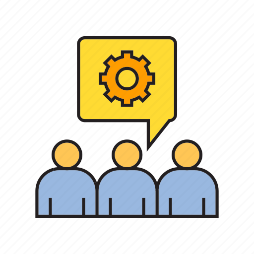 Cog, gear, people, supporter icon - Download on Iconfinder