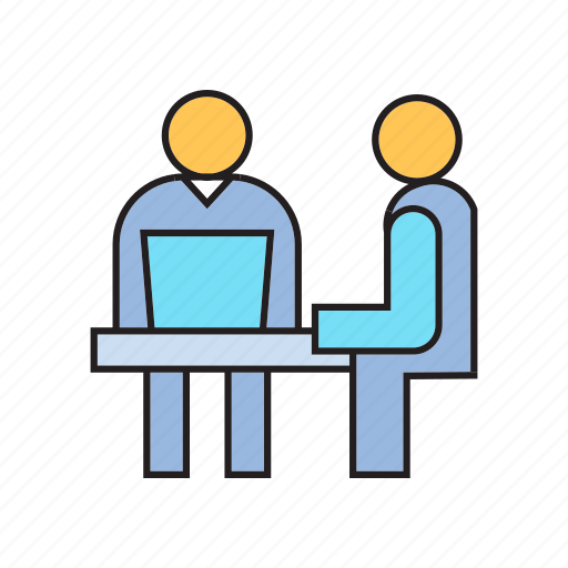 Consulting, meeting, office, sitting, working icon - Download on Iconfinder