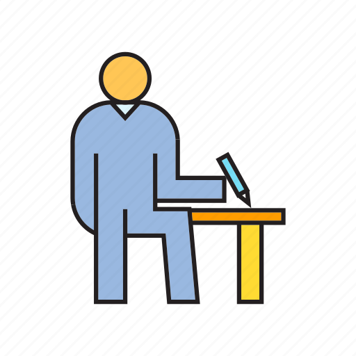 Office, people, register, table, working, writing icon - Download on Iconfinder